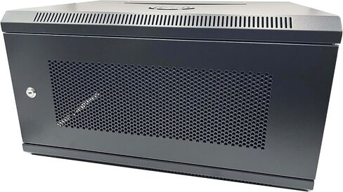 19" 6U Wall Mount Network Cabinet Enclosure - Black in Saudi Arabia