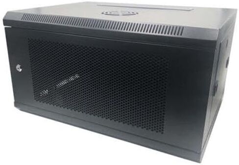 19" 6U Wall Mount Network Cabinet Enclosure - Black in Saudi Arabia