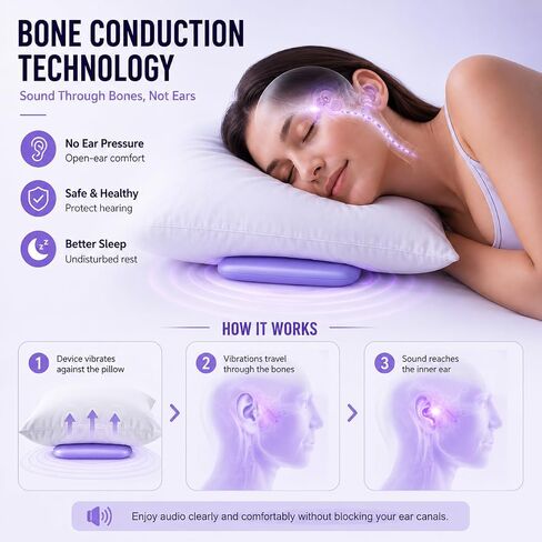 Under Pillow Bone Conduction Speaker, Portable White Noise Machine in Kuwait