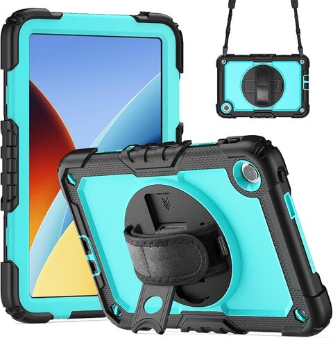 Gylint Case for Xiaomi Redmi Pad 2 11 Inch 2025, with Screen Protector, Hand Strap, Shoulder Strap, 360° Rotating Stand for Xiaomi Redmi Pad 2 11'' Black in Kuwait