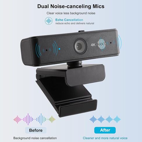 Ultra 4K HD USB Webcam with Microphone for PC Streaming in Saudi Arabia
