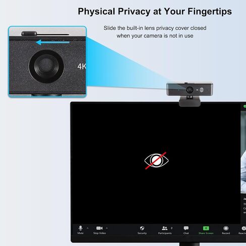 Ultra 4K HD USB Webcam with Microphone for PC Streaming in Saudi Arabia