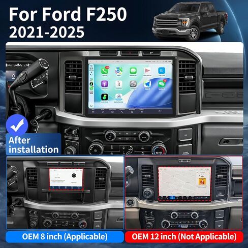 Qualcomm Car Radio for Ford F250 2021 2022 2023 2024 13.3" Radio Upgrade in Kuwait