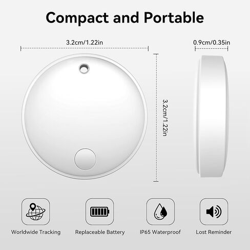 Air Tracker Tags-2 Pack [Apple MFi Certified] with Apple Find My/Find Hub in Saudi Arabia