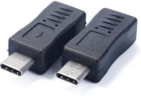 USB C to Mini USB Adapter, 2 Pack USB Type C Male to Mini USB Famale Converter Adapter Suitable for Phone and Tablet(TypeC Male/Mini Female) in Kuwait