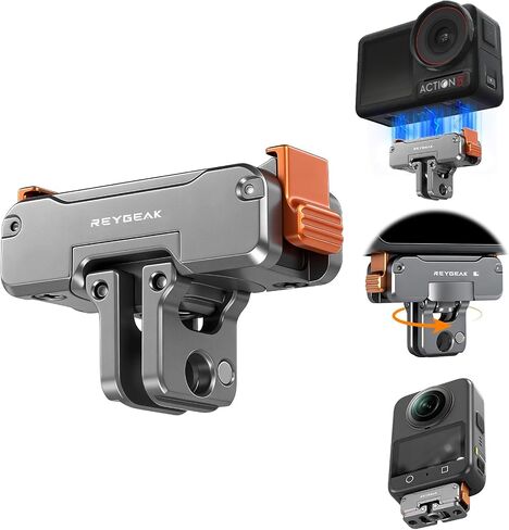 REYGEAK 360° Magnetic Quick Release Mount for DJI Action 6/Osmo Nano in Saudi Arabia