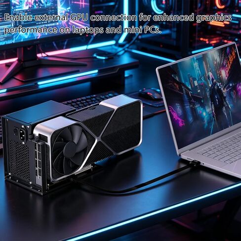 OCuLink eGPU Extrenal Graphics Cards DOCK, PCIe 4.0 x4 64Gbps Bandwidth in Kuwait