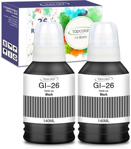 GI-26 GI26 Black Ink Bottles Compatible for Canon 26 GI-26 GI26 Ink Refill in Kuwait