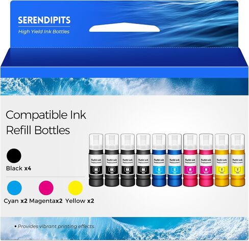 Compatible for Black Ink Bottles ET 2800 ET 4800 ET 2803 ET 2400 in Saudi Arabia