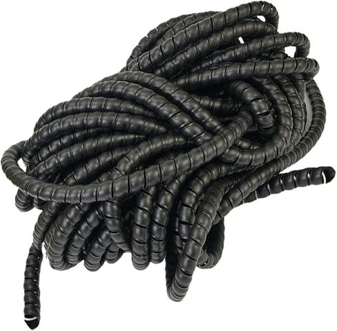 FABULETTA Spiral Wound Wire Protector PE Cable Management Tube Flame Retardant for Home Office Computer Cords Black 1 Meter 3.28 Feet(D8mm) in Kuwait