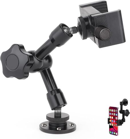 Mippko Heavy Duty Drill Base Tablet Holder, iPad Mount for Truck/Car/Boat/Wall/Desk/Vehicle Dashboard,360° Adjustable Aluminum Alloy Arm Mount Compatible with 7~12.9" iPad/Nexus/Fire HD/e-Book/Switch in Kuwait