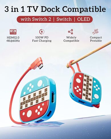 Portable TV Adapter Dock for Nintend0 Switch/Steam Deck/MaBook in Saudi Arabia