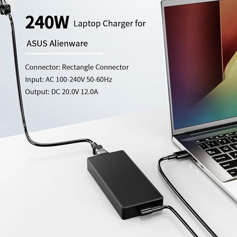 240W Laptop Charger Fit for ASUS ROG G16 GU605 TUF A16 ADP-240EB B in Kuwait