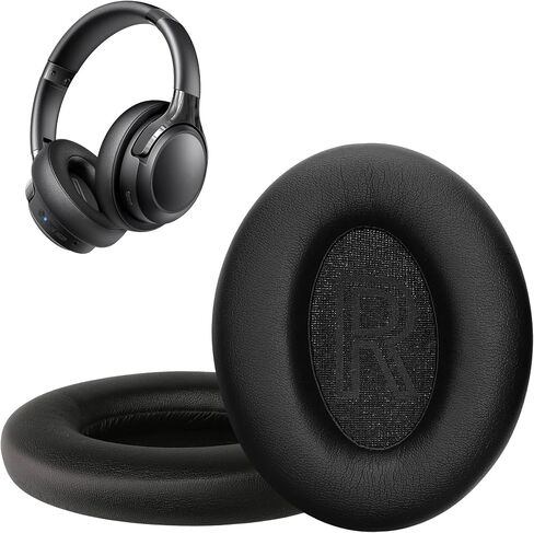 kwmobile Ear Pads Compatible with BERIBES WH305 Earpads - 2X Replacement for Headphones - Black in Saudi Arabia