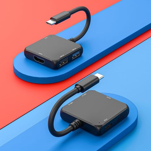 vienon USB C Hub HDMI Adapter, 4-in-1 USB C to HDMI 4K Adapter with PD 100W, USB 3.0 5Gbps for MacBook, iPad Pro, XPS, Surface, TV Dock Station for Switch/Steam Deck Dock in Saudi Arabia