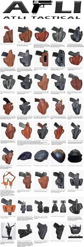 Leather OWB Holster for Glock 26 - Leather Holsters for Glock 30 - Fits G26, G27, G28, G29, G30, G33, G39 - Pancake Holster for Glock 27 - Concealed Carry Fast Draw - G26 OWB Holsters in Kuwait