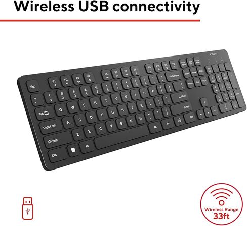 Staples TECH Wireless Keyboard and Optical Mouse Combo, Black in Saudi Arabia
