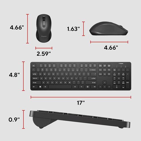 Staples TECH Wireless Keyboard and Optical Mouse Combo, Black in Saudi Arabia