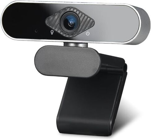 Webcam with Microphone Camera pc cam, 1080p HD Mini Facecam Video Conferencing, 360° Adjustable USB Web Cam Plug&Play for Conference Live Streaming Recording in Kuwait