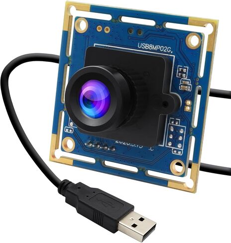 8MP USB Camera Module, Webcam Board with 90-Degree No Distortion Lens in Kuwait