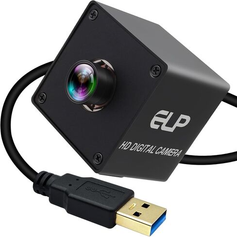 Autofocus USB3.0 High Speed Camera,230fps Ultra High Frame Rate,12MP 4K 90° HFOV Distortion-Free Lens,Plug&Play for Golf Swing Capture,Industrial Machine Vision 3D Printing Live Streaming in Kuwait