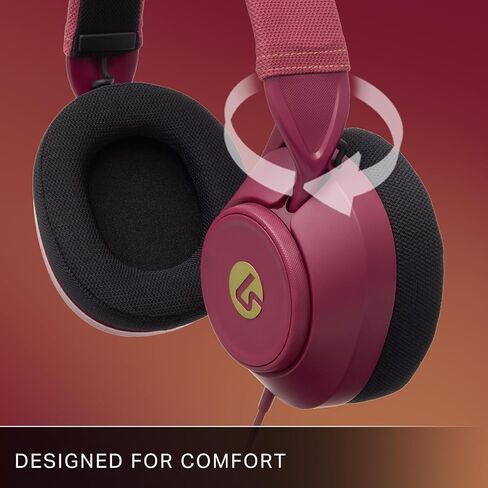 LucidSound LS10X Gen 2 Wired Gaming Headset for Xbox Series X|S - Ruby, Officially Licensed, Comfortable with Quick Controls, Mute Flip-Up Mic Sound in Kuwait