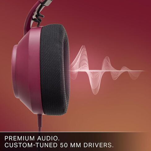 LucidSound LS10X Gen 2 Wired Gaming Headset for Xbox Series X|S - Ruby, Officially Licensed, Comfortable with Quick Controls, Mute Flip-Up Mic Sound in Kuwait
