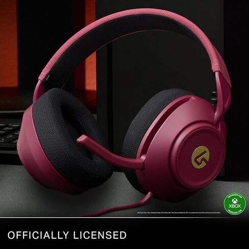 LucidSound LS10X Gen 2 Wired Gaming Headset for Xbox Series X|S - Ruby, Officially Licensed, Comfortable with Quick Controls, Mute Flip-Up Mic Sound in Kuwait