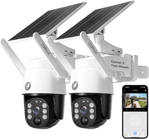 xmartO 2-Pack 4MP Wireless PTZ Solar Security Camera in Saudi Arabia