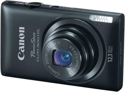 Canon PowerShot ELPH 300 HS 12.1 MP Digital Camera (Black) (Renewed) in Saudi Arabia
