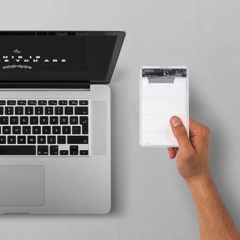 Yardwe Usb3.0 Hard Drive Enclosure Free for 2.5 Inch Ssd, Tool in Kuwait