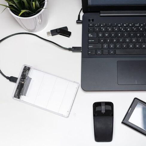 Yardwe Usb3.0 Hard Drive Enclosure Free for 2.5 Inch Ssd, Tool in Kuwait