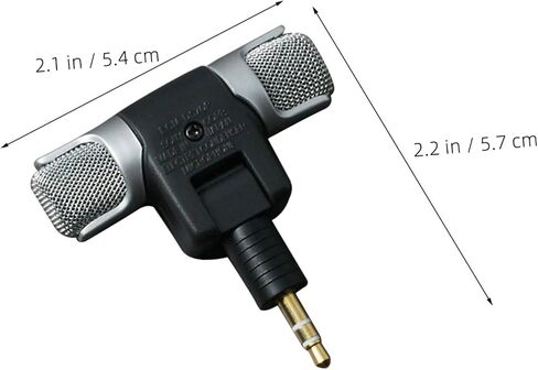 2pcs Portable Computer Microphone 3.5mm Black Clip on Laptop PC in Kuwait
