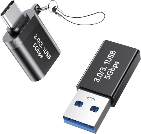 USB to USB C Adapter 2 Pack，USB C Female to USB Male Adapter and USB A Female 3.0 to USBC Male Adapter OTG Converter for MacBook Pro 2021, iPad Pro 2020, Samsung Galaxy S8/S9 and Other Type C Devices in Saudi Arabia
