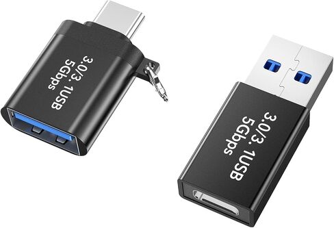 USB to USB C Adapter 2 Pack，USB C Female to USB Male Adapter and USB A Female 3.0 to USBC Male Adapter OTG Converter for MacBook Pro 2021, iPad Pro 2020, Samsung Galaxy S8/S9 and Other Type C Devices in Saudi Arabia