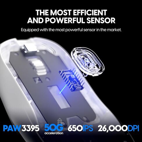 Pulsar Gaming Gears X2H ES Wireless Gaming Mouse, Medium, White in Saudi Arabia
