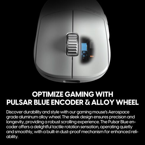 Pulsar Gaming Gears X2H ES Wireless Gaming Mouse, Medium, White in Saudi Arabia