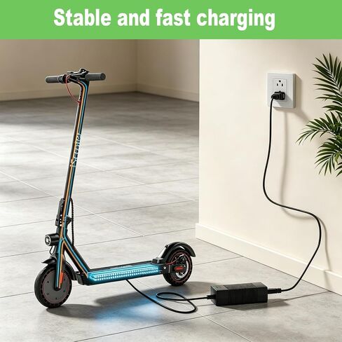 42V 2A Charger for iScooter 36V Lithium-ion Battery Compatible with iScooter i9, i9 Pro, i8, i8L, 1S and isinwheel U1, M10, S9 Pro, S9 Max Power Adapter Cord in Kuwait