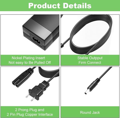 42V 2A Charger for iScooter 36V Lithium-ion Battery Compatible with iScooter i9, i9 Pro, i8, i8L, 1S and isinwheel U1, M10, S9 Pro, S9 Max Power Adapter Cord in Kuwait