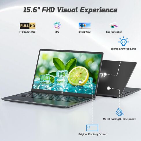 NIMO 15.6" IPS FHD-Student-Laptop, 16GB RAM 1TB SSD Intel N150(Beat i3-10110U, Up to 3.6GHz) Computer with 65W Type-C, Fingerprint, Backlit Keyboard, Wi-Fi 6, BT5.2, for Business and Home in Kuwait