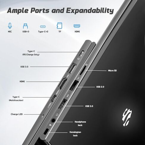 NIMO 15.6" IPS FHD-Student-Laptop, 16GB RAM 1TB SSD Intel N150(Beat i3-10110U, Up to 3.6GHz) Computer with 65W Type-C, Fingerprint, Backlit Keyboard, Wi-Fi 6, BT5.2, for Business and Home in Kuwait