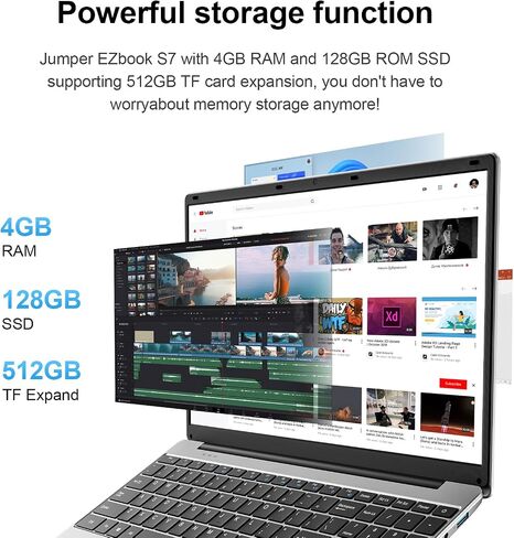 15.6 Inch FHD Laptop,4GB RAM 128GB Storage Expandable 512GB,5205U Processor in Saudi Arabia