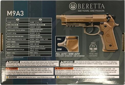 Umarex Beretta M9A3 Blowback Full-Auto .177 Caliber BB Gun Air Pistol in Kuwait