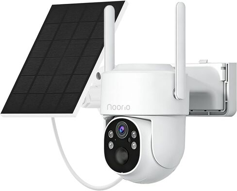 Noorio Solar Security Camera Outdoor, Dual WiFi, 1080P Wireless Camera in Kuwait