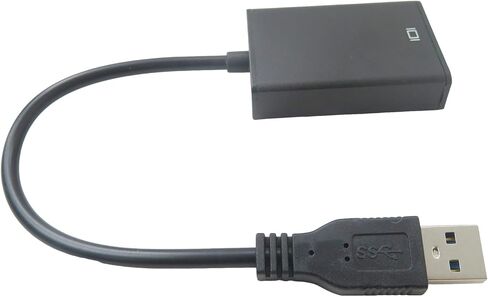 New USB 3.0 to HDMI Adapter for Windows 7/8/ 10, HDMI USB Converter for PC Laptop, HD 1080P, Black in Saudi Arabia