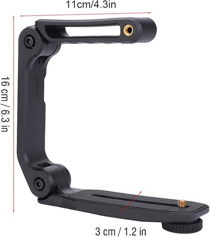 Camera Handle Stabilizer with Foldable Design Comfortable Grip for Filming Video At Home or Outdoor Events in Kuwait