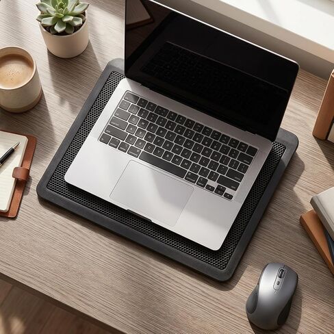 Fockety Laptop Cooling Pad, USB Powered Non Slip Laptop Cooler Cooling Pad with Silent Fan, Ergonomic Stand Portable Cooler for Desk Notebook Gaming in Kuwait
