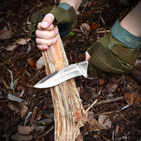 Swiss+Tech 3-Piece Hunting Knife Set Full Tang Bowie Gut Hook with Sheath in Kuwait