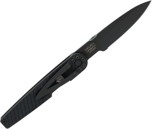 Extrema Ratio LKU01 Urban (Dark) Folding Knife, Bohler N690 Steel, 58 HRC, Premium EDC Tool, Made in Italy in Saudi Arabia