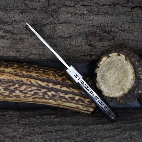 Knives Ranch Handmade Traditional Pocket Knife - Slip Joint - D2 Steel - 59 Hardness - Micarta Handle - Great Choice for EDC, Hunting, Camping & Outdoors in Saudi Arabia